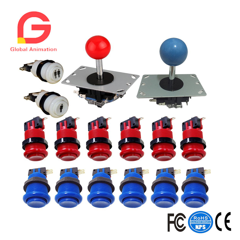 Arcade Game Cabinet - Joystick clássico com botão, peça DIY