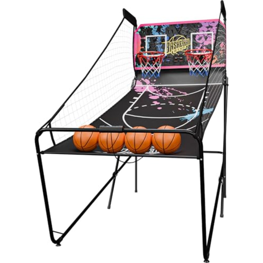 Arcade Games & Vending Llc - Jogo eletrônico de basquete dobrável para