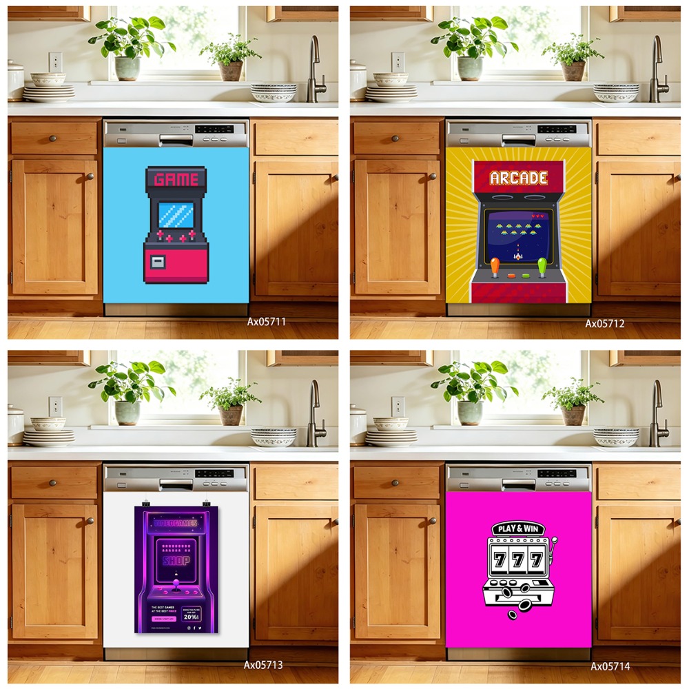Arcade Game Cabinet - Adesivos de Papel de Parede Divertidos