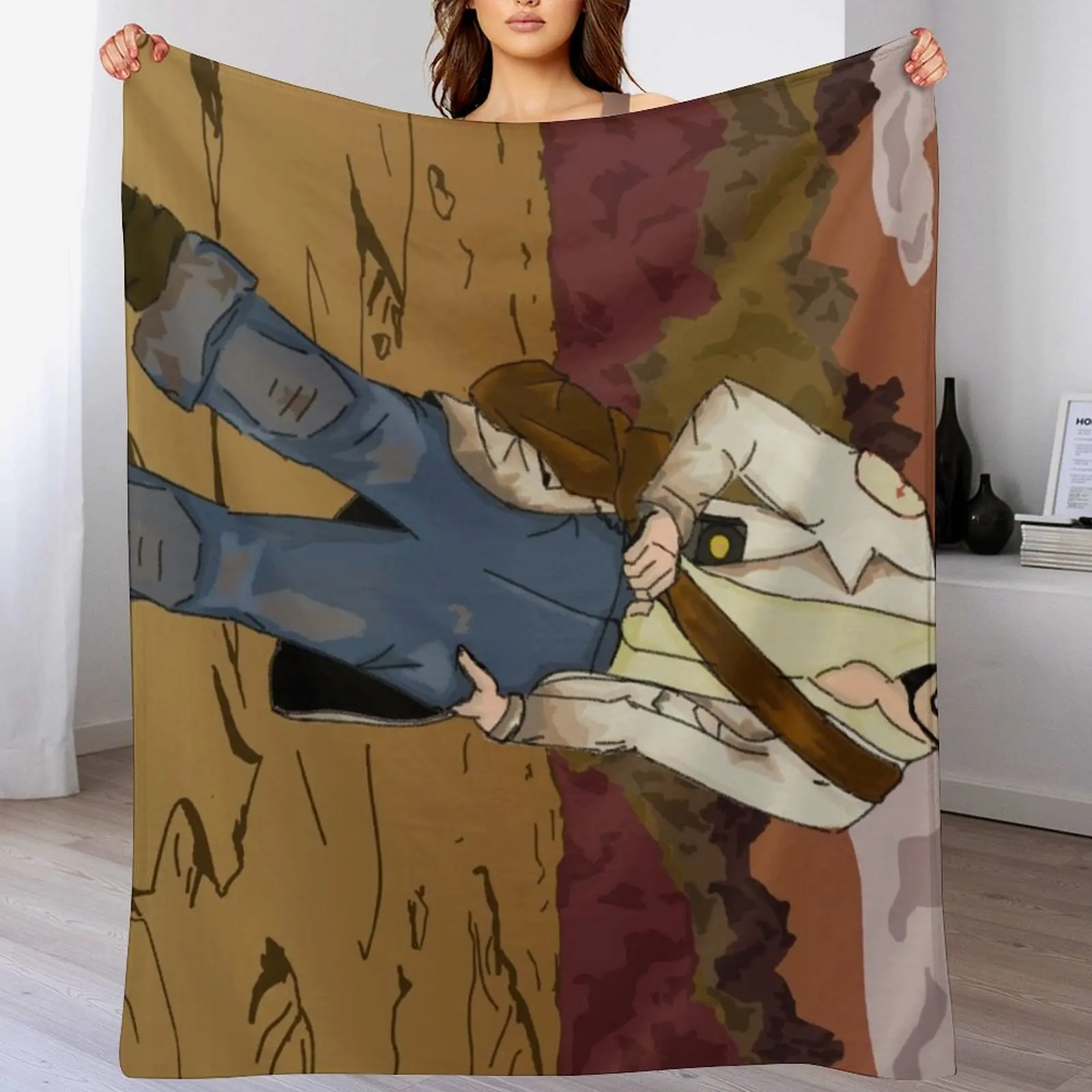 Arcade Vegas - New Vegas Arcade Gannon Throw Blanket