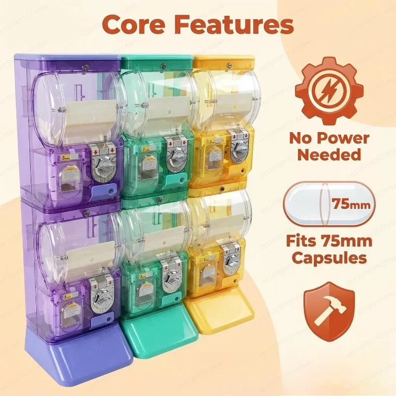 Máquina Gashapon Transparente  - Arcade Vending & Laundry Revenue avaliação e preço